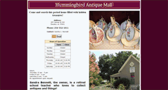 Desktop Screenshot of hummingbirdantiquemall.com